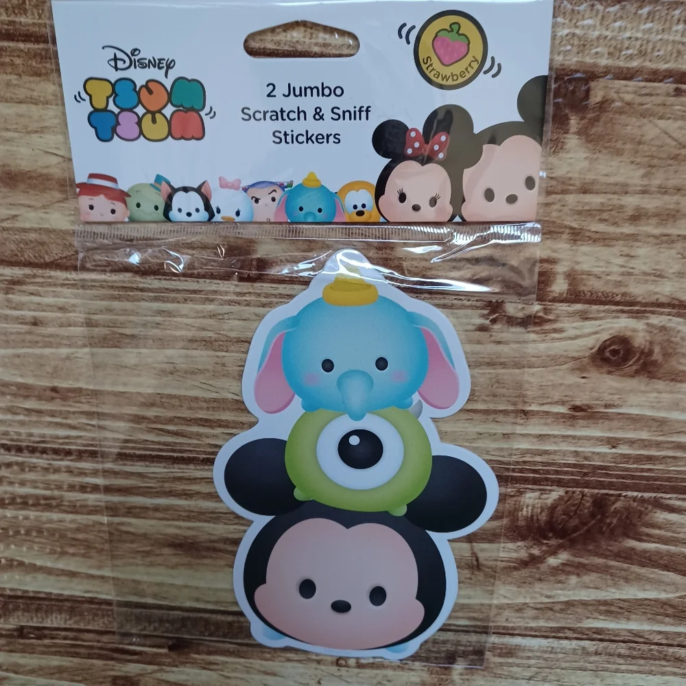 Disney Tsum Tsum Jumbo Stickers Scent Co. Inc Set Mickey Olaf Winnie Pooh Stitch